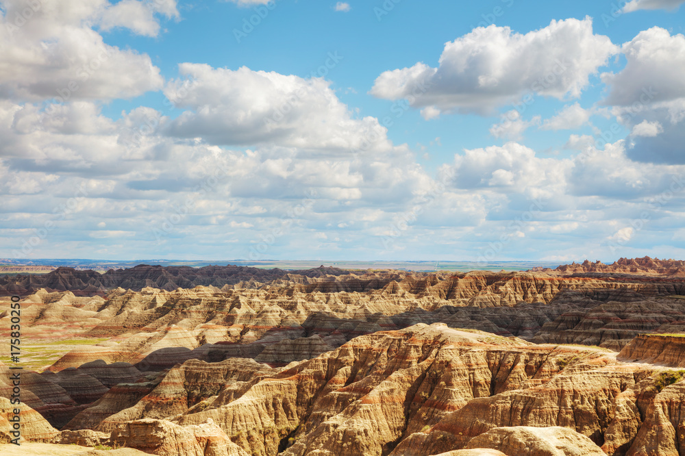 Scenic view at Badlands National Park, South Dakota, USA