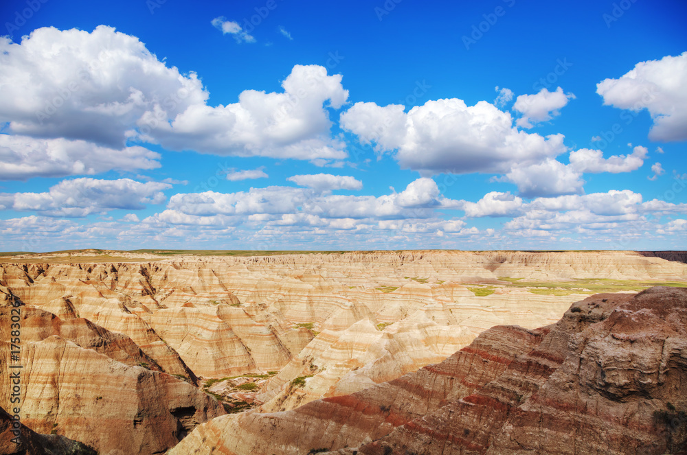 Scenic view at Badlands National Park, South Dakota, USA