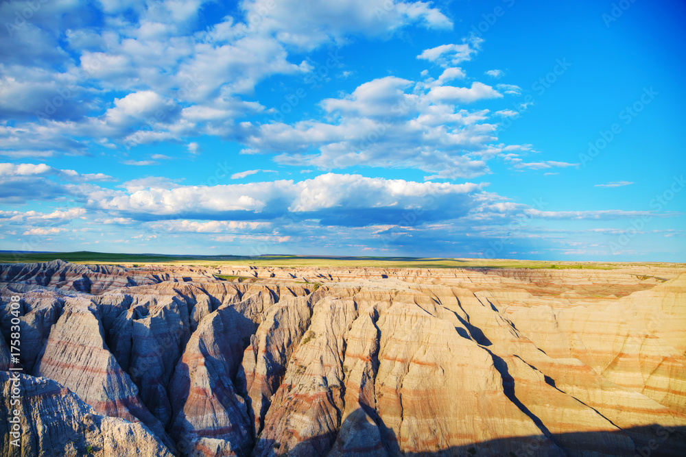 Scenic view at Badlands National Park, South Dakota, USA