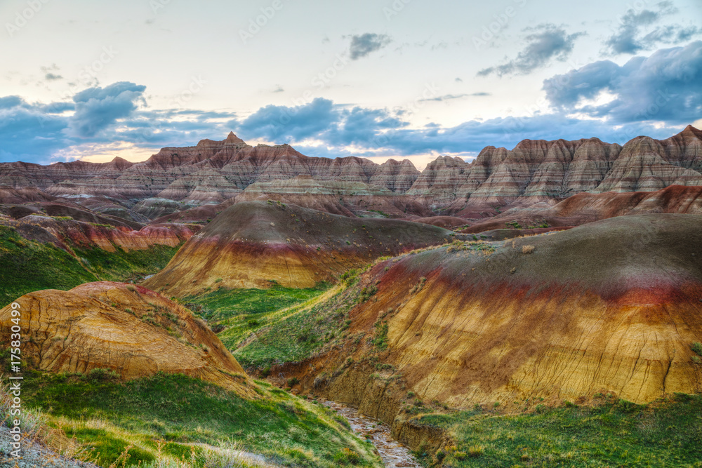 Scenic view at Badlands National Park, South Dakota, USA