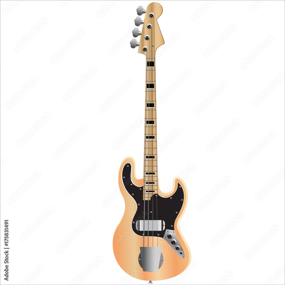 Naklejka premium Jazz_bass_guitar