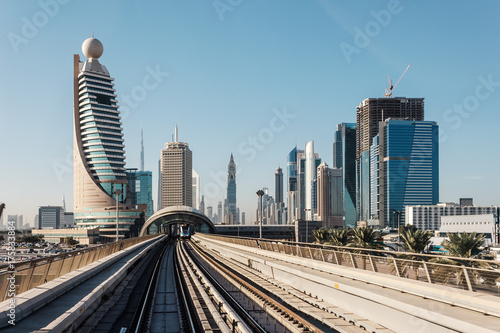 metro subway tracks in the united arab emirates