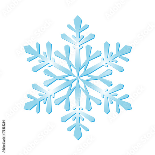 Eiskristalle, Schneeflocke zur Weihnachtsdekoration,
Schnee, Winter, Symbol in der Adventszeit,
Vektor Illustration isoliert auf weißem Hintergrund,