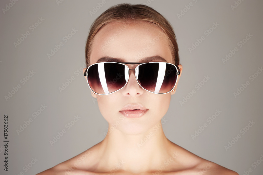 woman in sunglasses.fashionable girl woman in sunglasses.fashionable girl