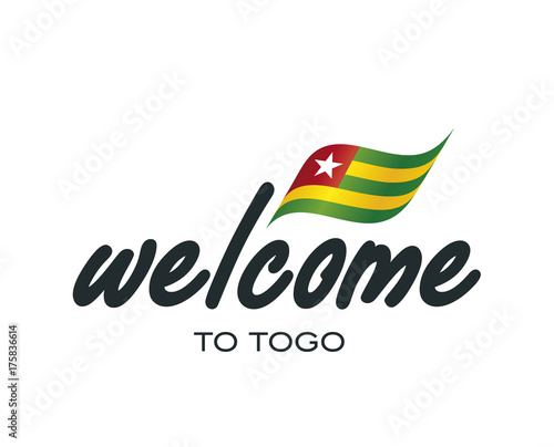 Welcome to Togo flag sign logo icon