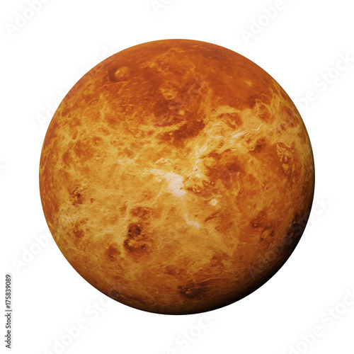 Photo planet Venus isolated on white background