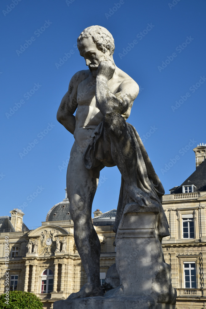 Marius sur les ruines de Carthage au jardin du Luxembourg à Paris, France
