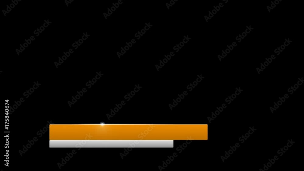 Lower Third Alpha Channel Orange White Lower Third Alpha Channel Orange White