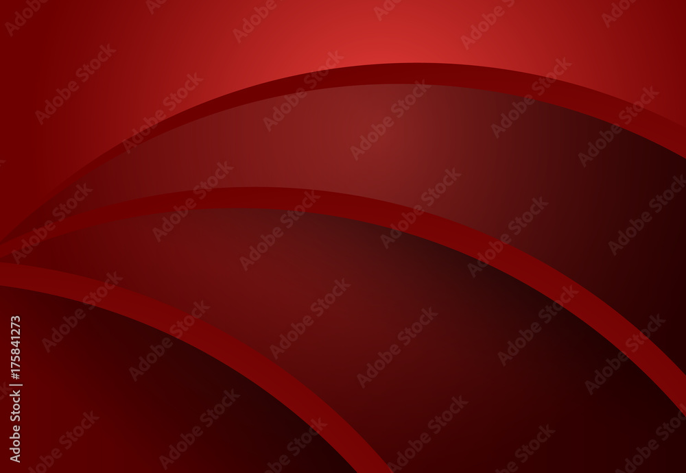 Red and Black abstract curve geometric material design background Red and Black abstract curve geometric material design background