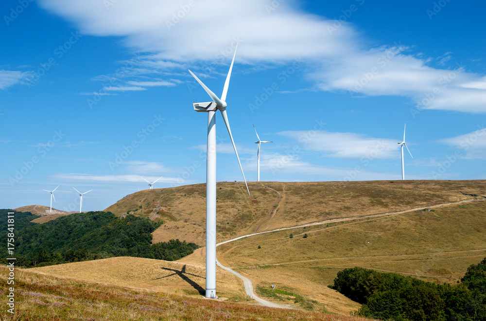 Wind turbines farm Wind turbines farm