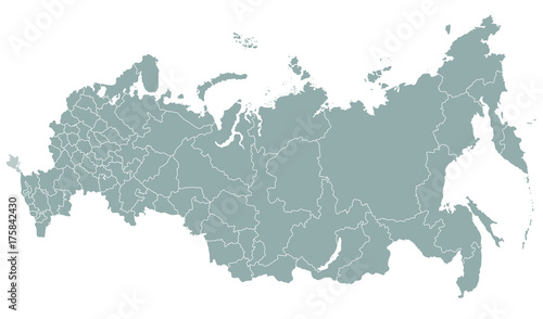 vector map of Russia photo
