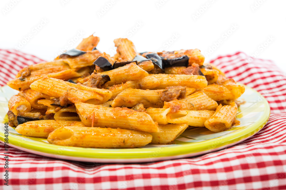 tasty pasta Italian meat sauce pasta on the table tasty pasta Italian meat sauce pasta on the table