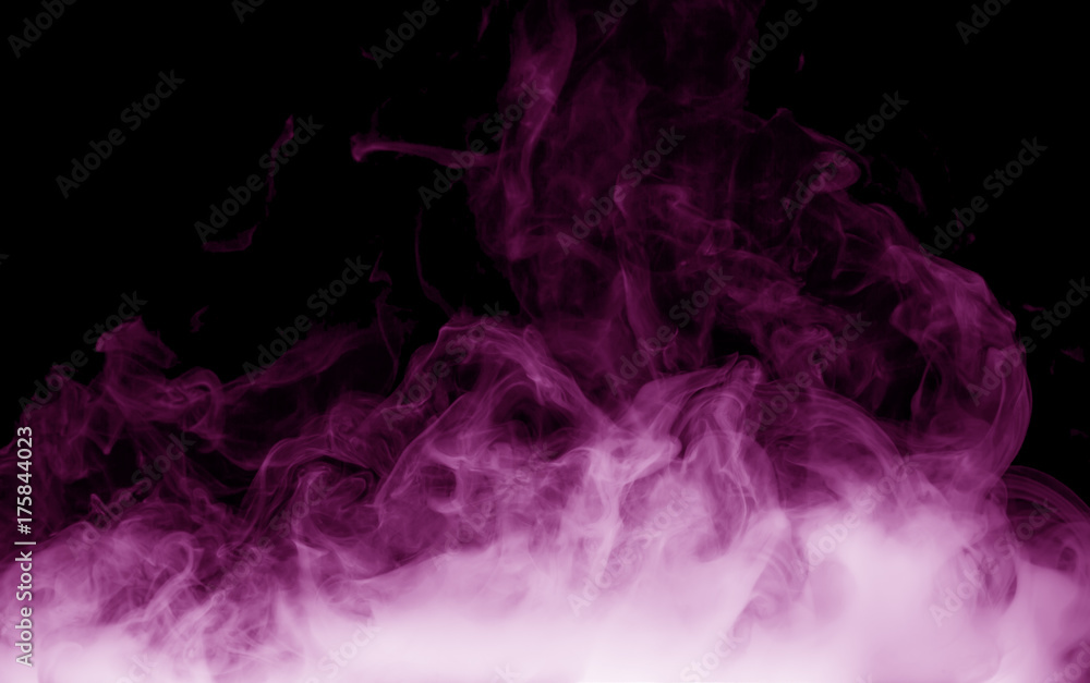 pink smoke on the black background Stock Photo | Adobe Stock