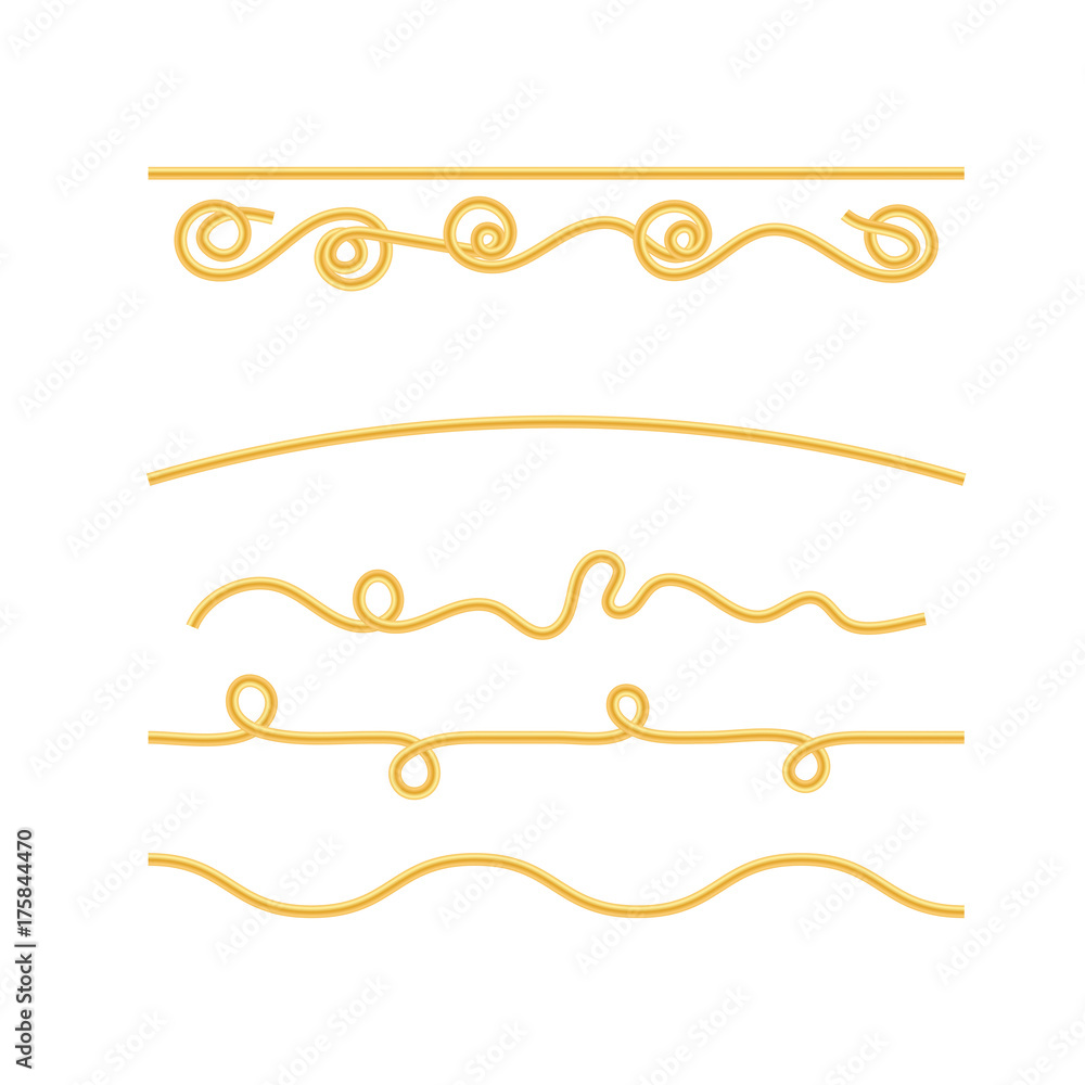 Boiled Spaghetti Isolated Boiled Spaghetti Isolated