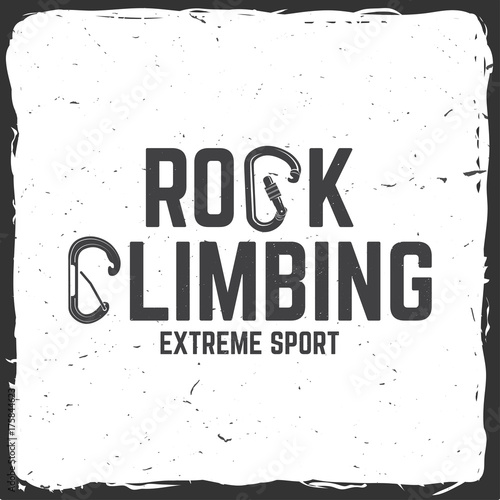 Typography design with a straight gate locking carabiner for bolt and carabiner witn keylock nose.