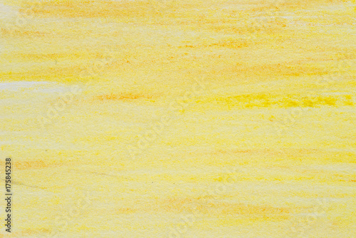 yellow watercolor crayon drawing background texture