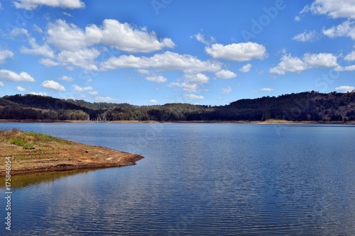 Scenic landscape on the lake Baroon in Australia