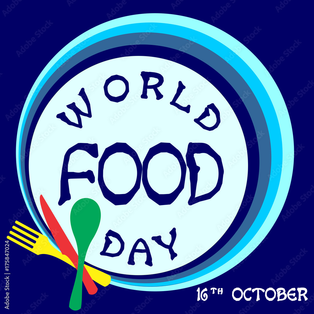 World Food Day Vector Illustration. Suitable for greeting card, poster and banner. World Food Day Vector Illustration. Suitable for greeting card, poster and banner.