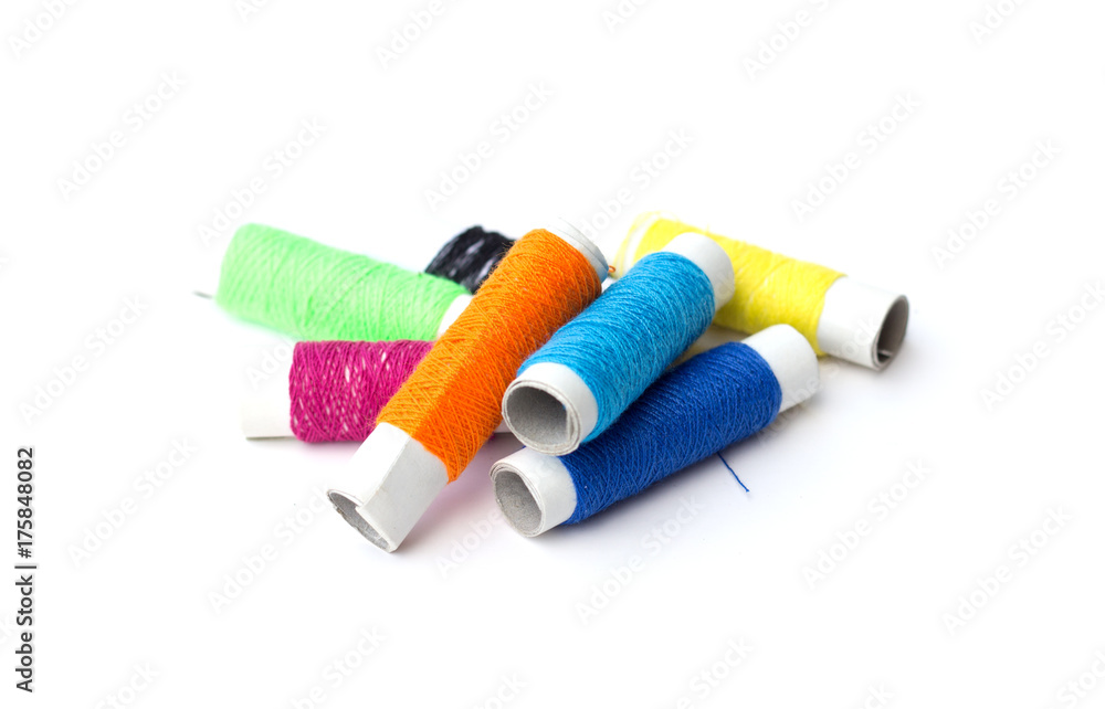 sewing accessories for needlework sewing isolated on white background sewing accessories for needlework sewing isolated on white background