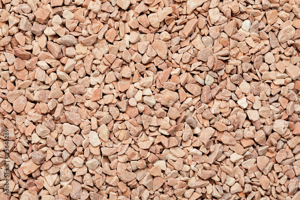 Small crushed stones macro shot, abstract texture