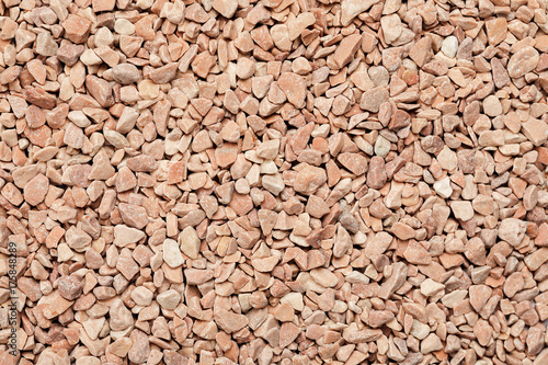 Obraz na płótnie Small crushed stones macro shot, abstract texture w salonie