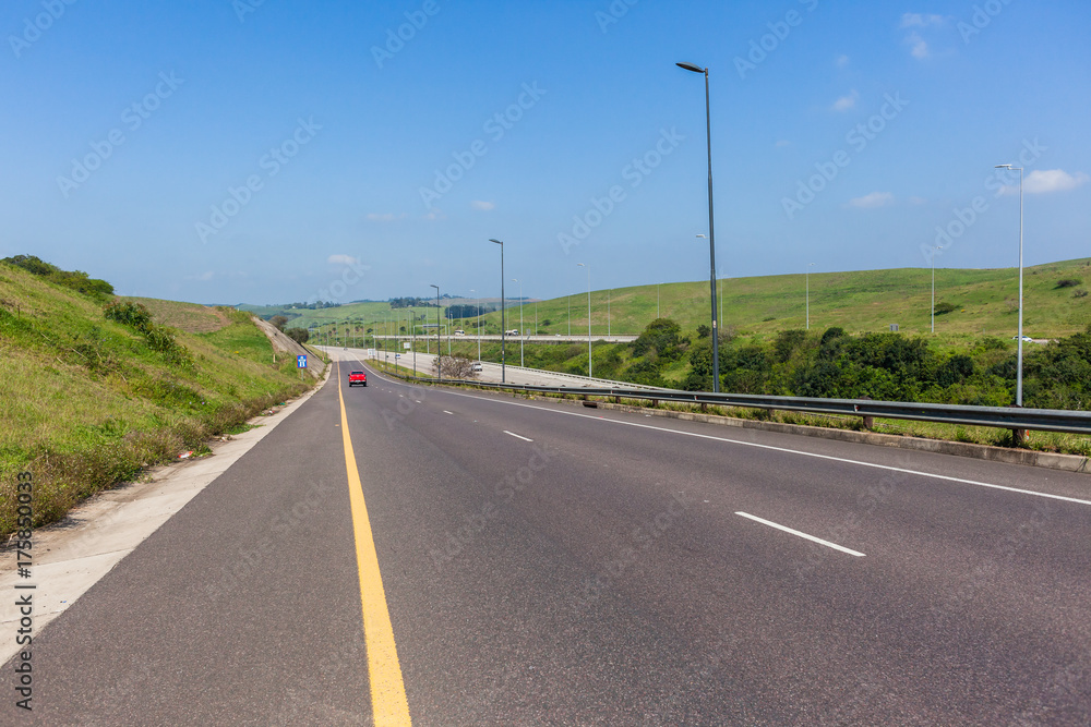 Road Highway Entrance Ramp Landscape