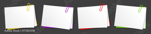 Mémo + trombone (4 couleurs)