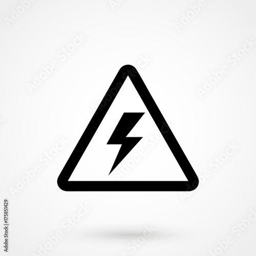 Free Download High voltage Icon Vector. - GFXLoad
