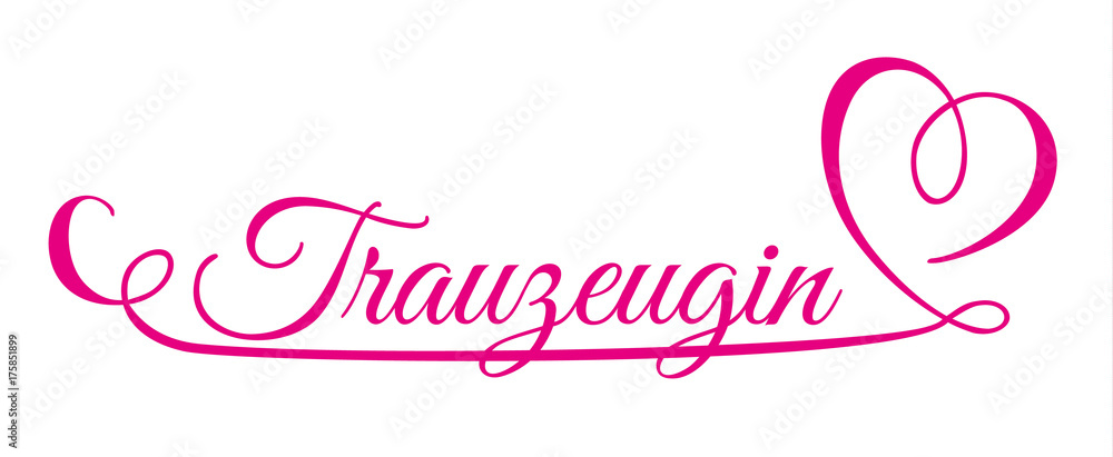 Trauzeugin Junggesellinnenabschied Schriftzug Trauzeugin Junggesellinnenabschied Schriftzug