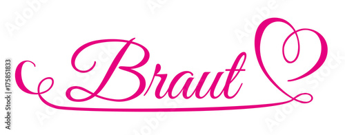 Braut Junggesellinnenabschied Schriftzug