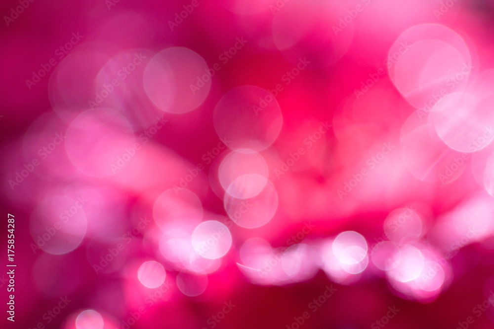 Abstract circular pink bokeh background