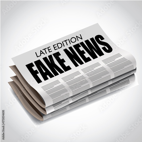 Fake news illustration. EPS 10 vector.
