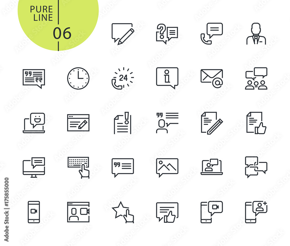 Set of icons for social media and networking. Modern outline web icons collection for web and app design and development. Premium quality vector illustration of thin line web symbols. Set of icons for social media and networking. Modern outline web icons collection for web and app design and development. Premium quality vector illustration of thin line web symbols.