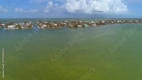 Dronecam aerial video Florida Keys after Hurricane Irma 4k photo