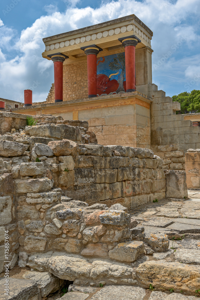 Knossos palace on Crete, Greece