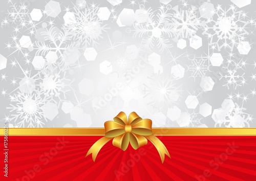 christmas background with ribbon