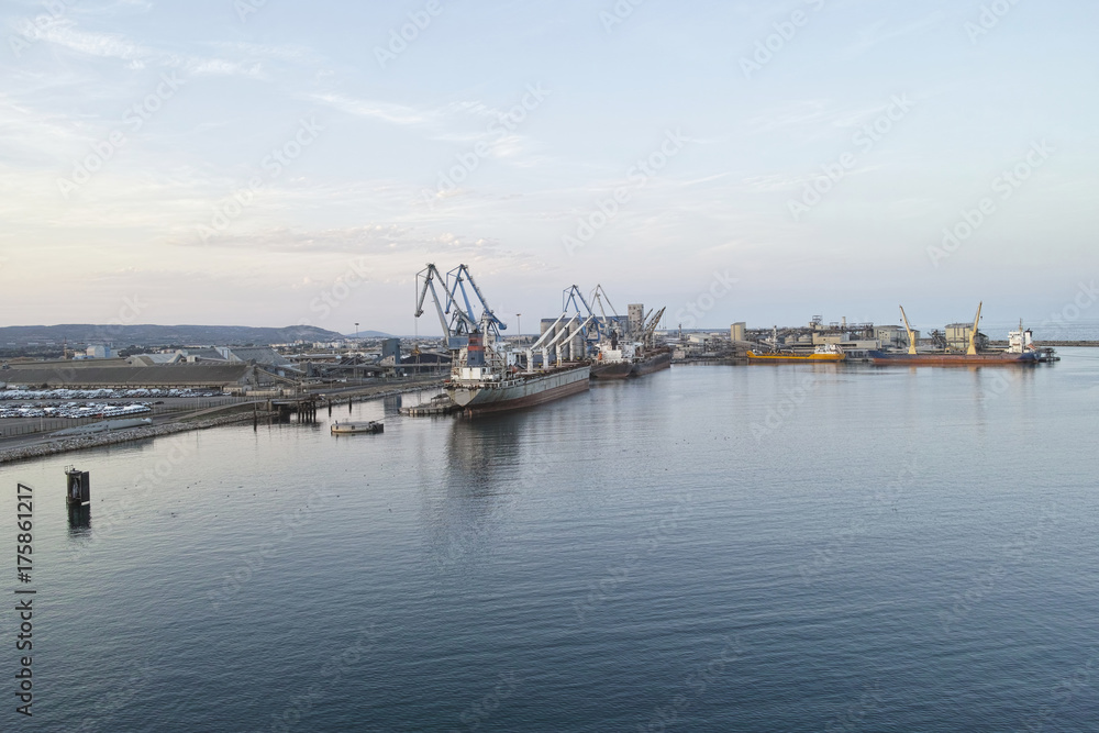 ship in the harbour of sete