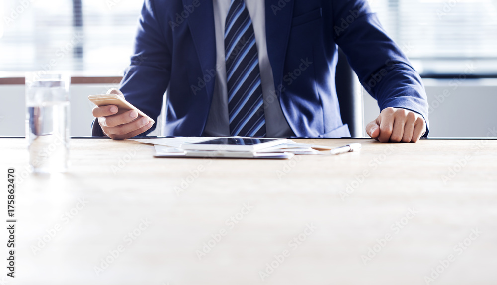 Business man working in the office Business man working in the office