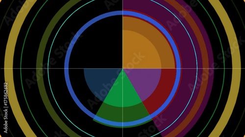 colorful pie graphs