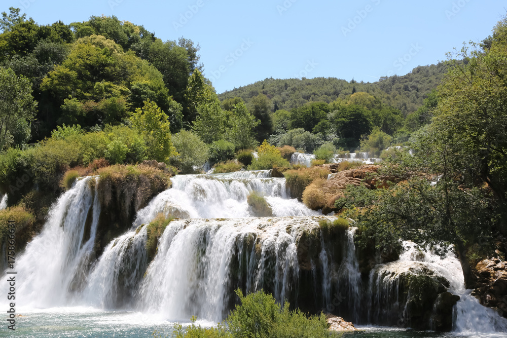 Naklejka premium Krka Wasserfälle