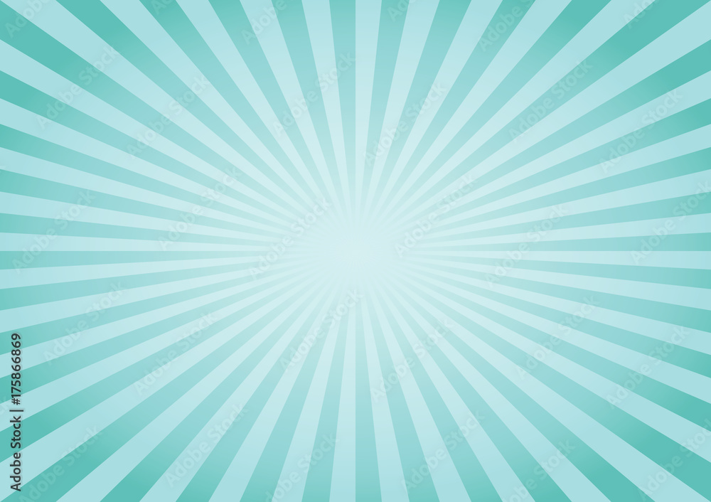Abstract soft Green rays background. Vector Abstract soft Green rays background. Vector