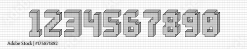 karo block zahlen 3d II