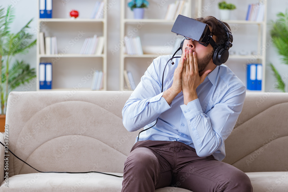 Student gamer playing games at home Student gamer playing games at home