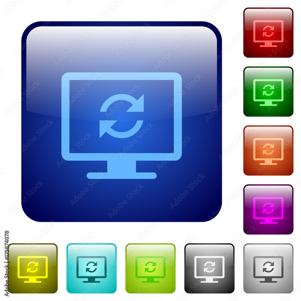 Refresh screen color square buttons Refresh screen color square buttons