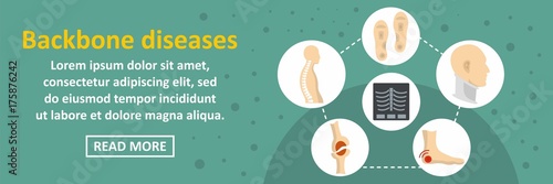 Backbone diseases banner horizontal concept