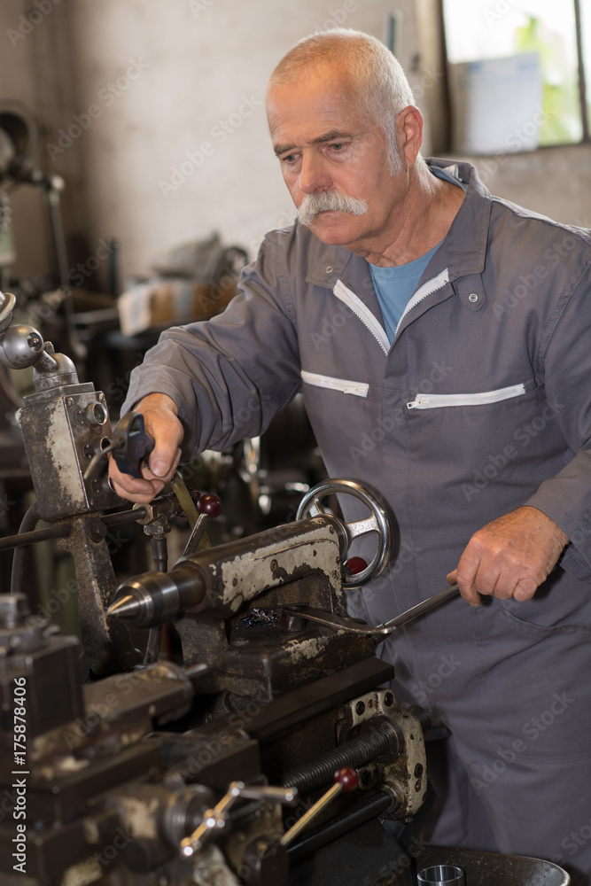 senior mechanic at work senior mechanic at work