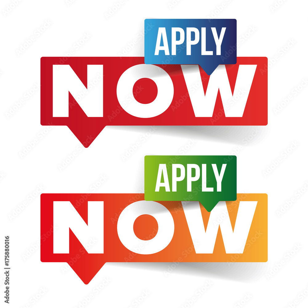 Apply Now button speech bubble Apply Now button speech bubble