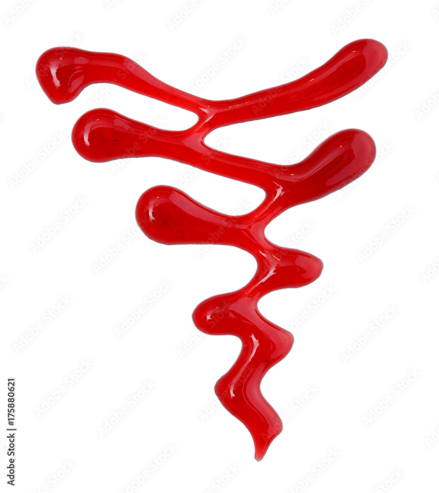 Strawberry sauce drip Strawberry sauce drip