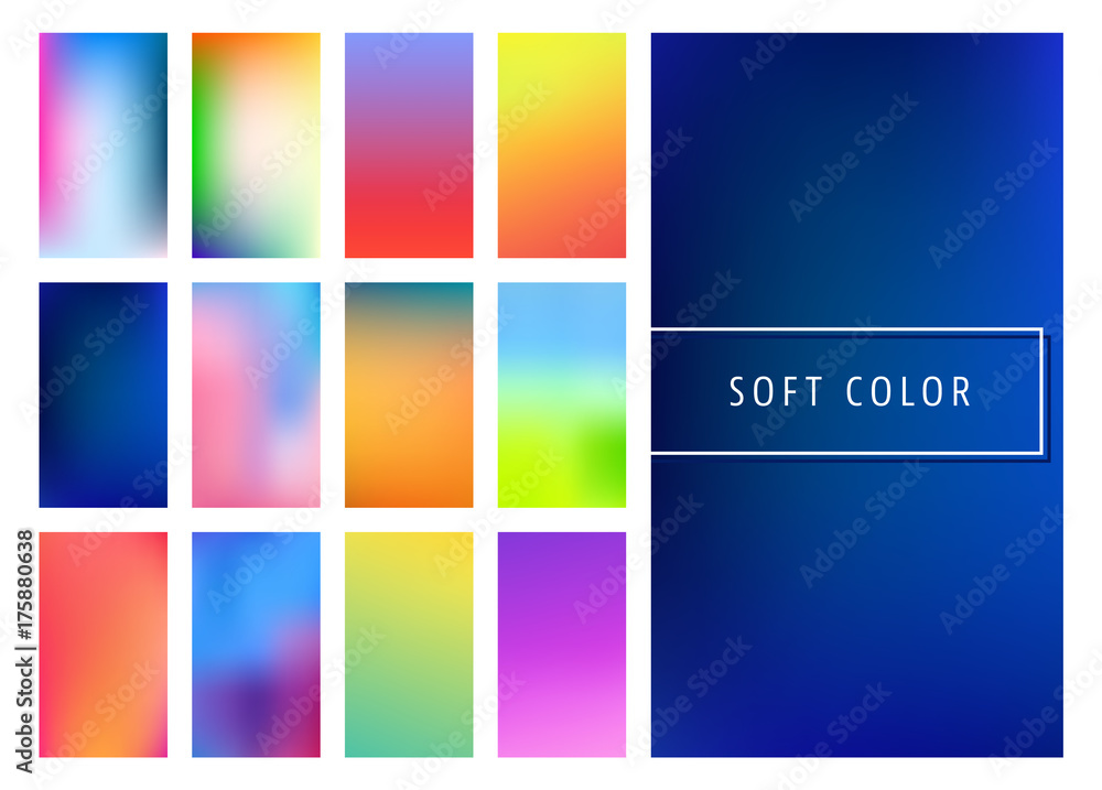 Soft color gradients background