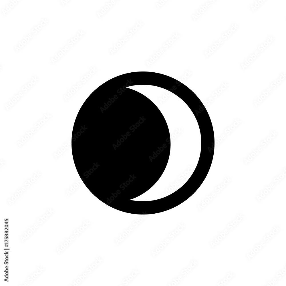 last quarter moon icon last quarter moon icon